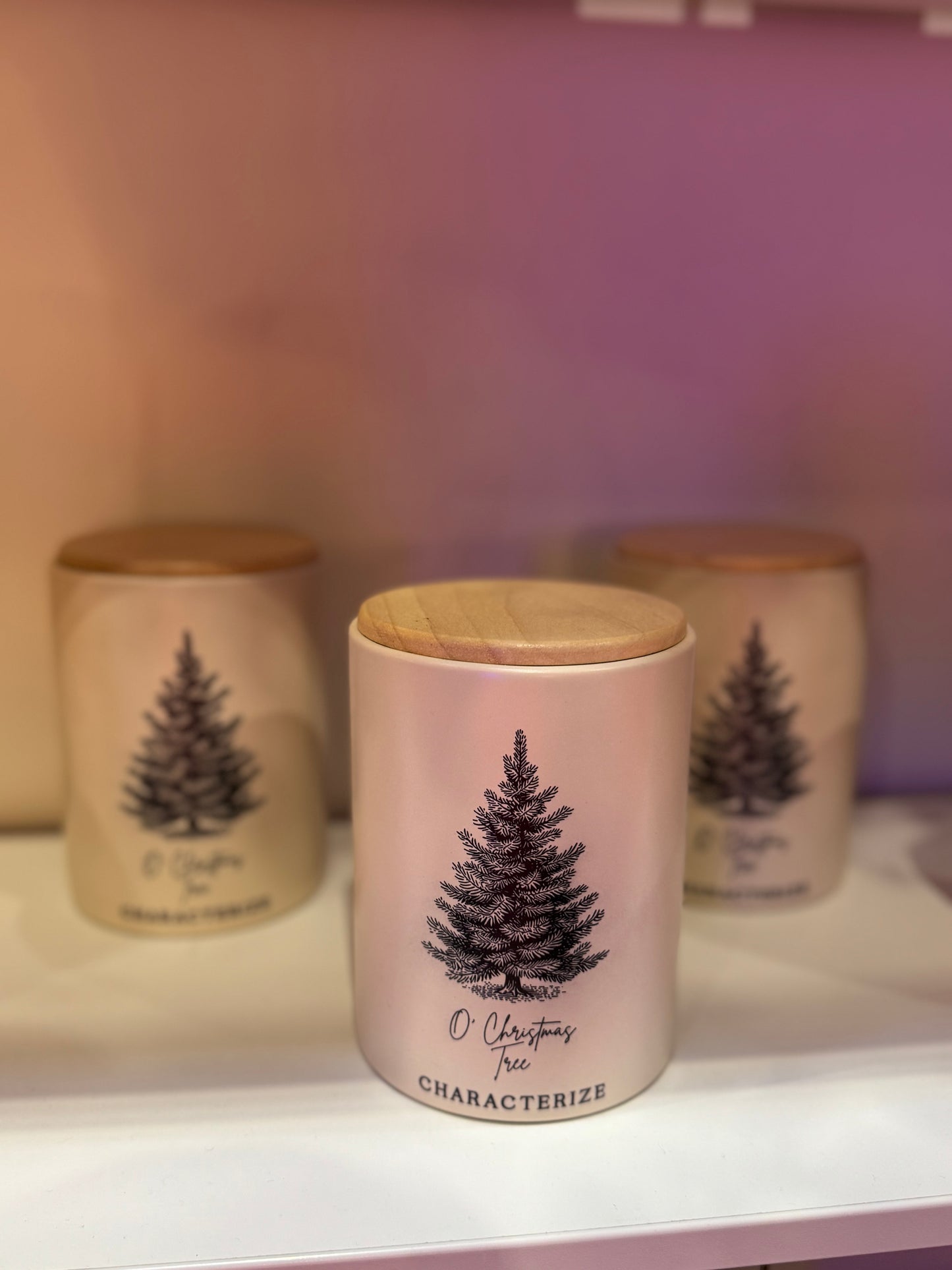 Ceramic O'Christmas Tree Candle