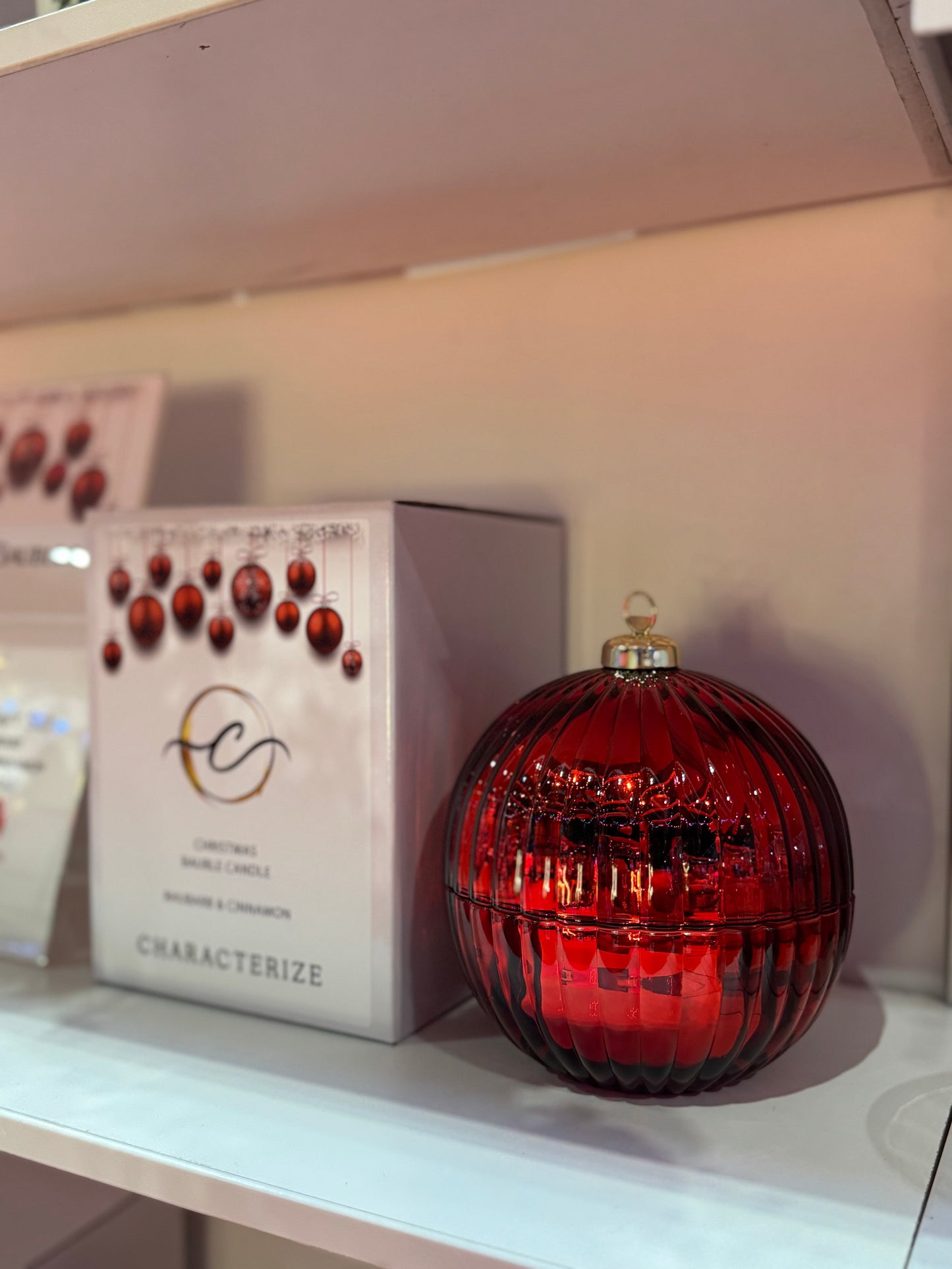 Showpiece Christmas Bauble Candle