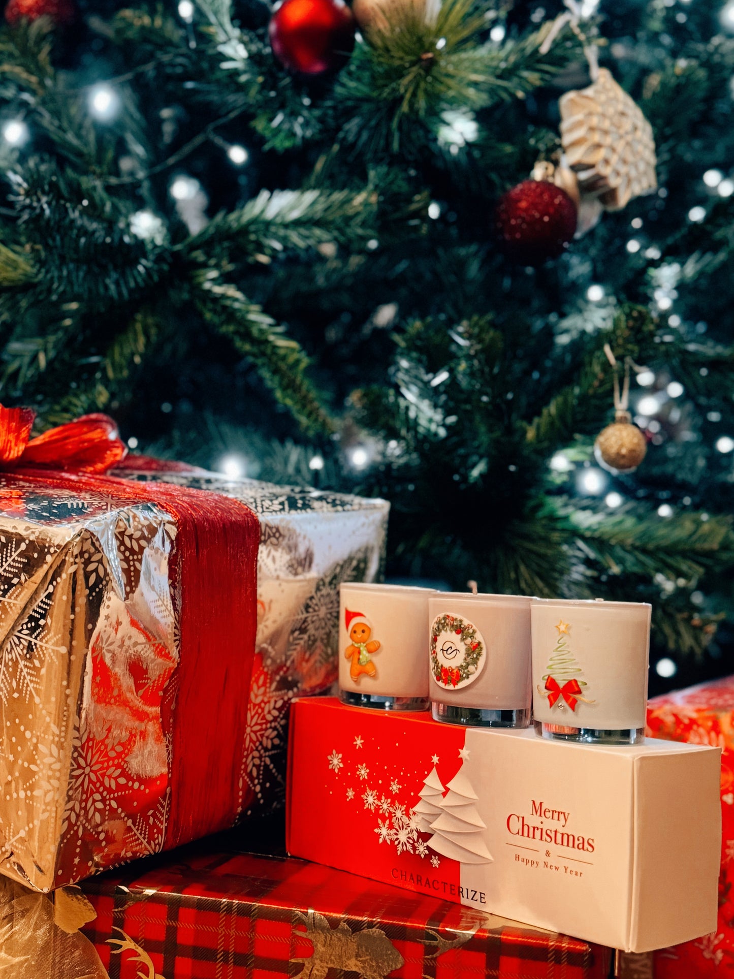 Characterize Christmas Scented 3 Candle Gift Set