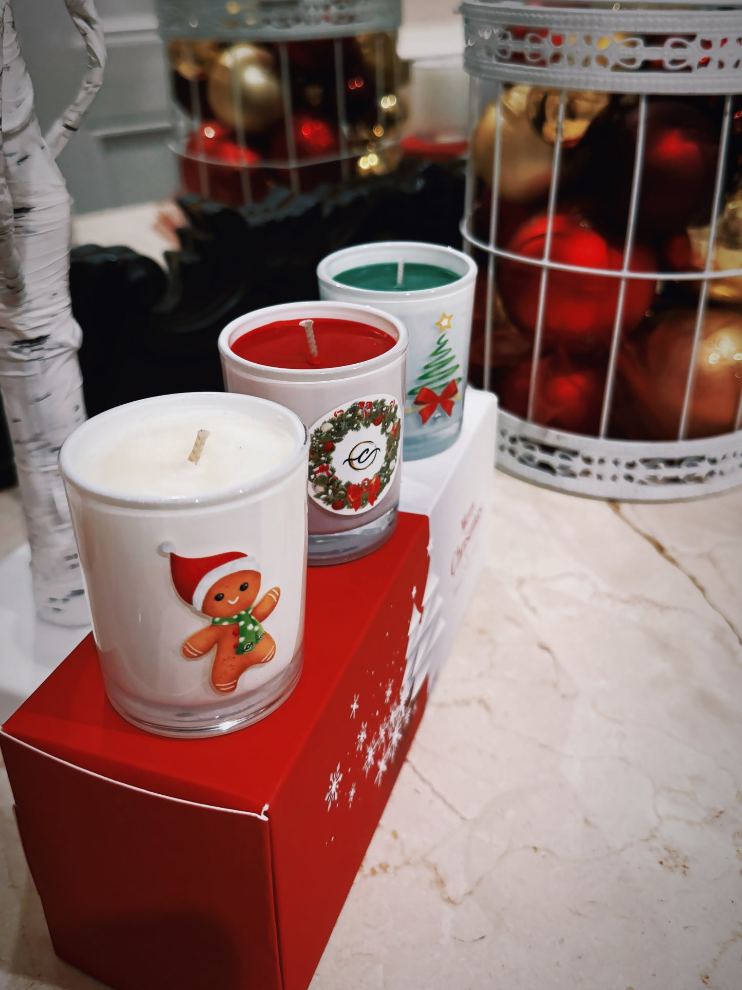 Characterize Christmas Scented 3 Candle Gift Set