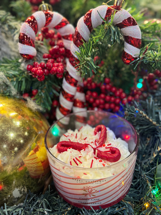 Candy Cane Candle