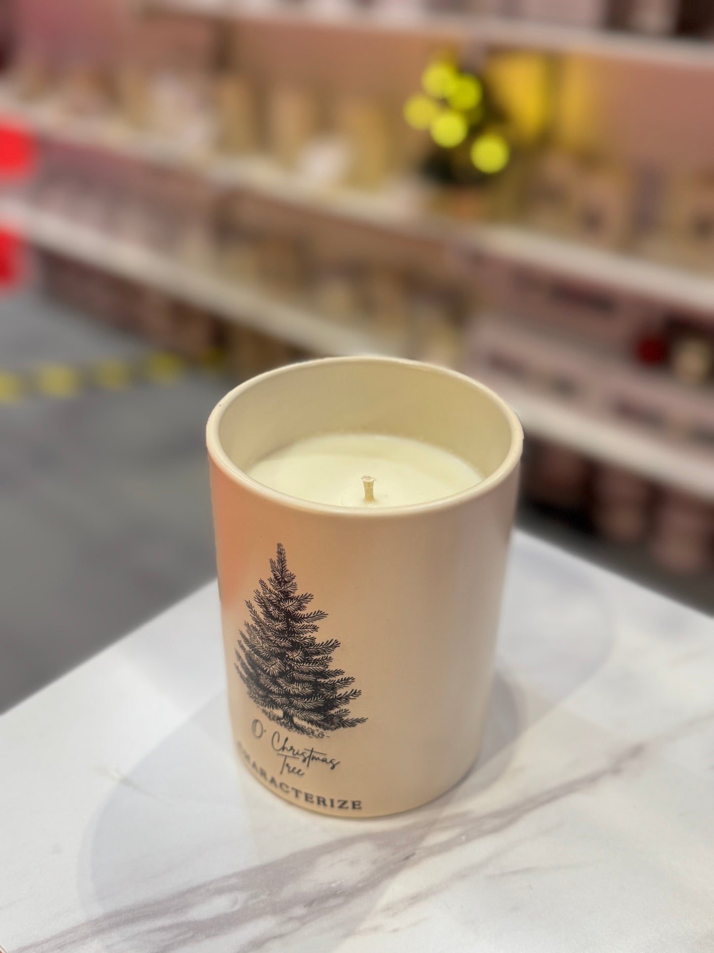 Ceramic O'Christmas Tree Candle