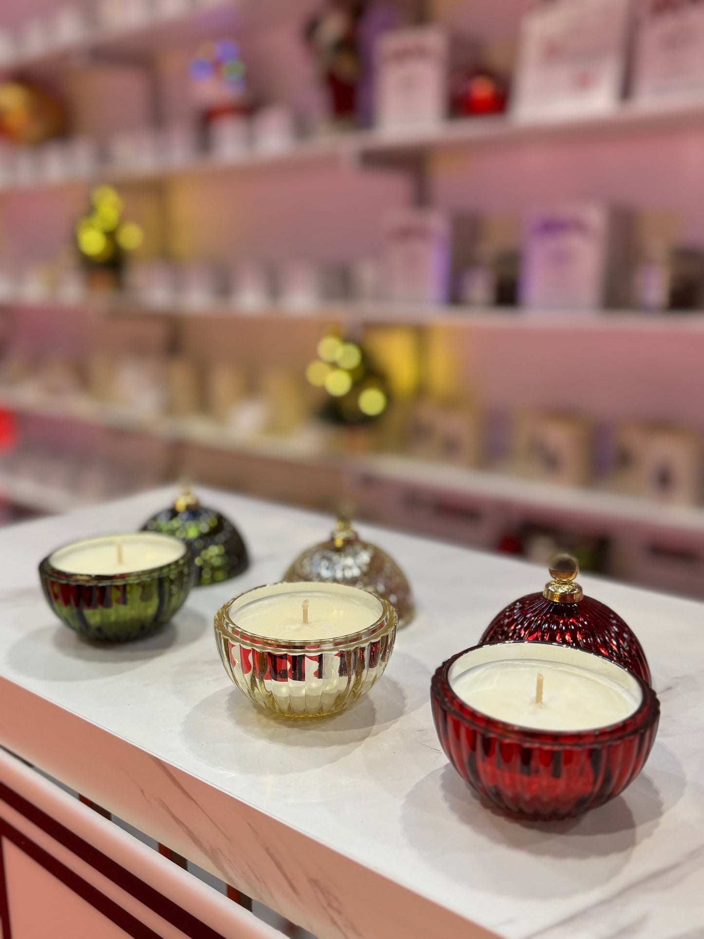 Christmas Bauble Gift Set Candle